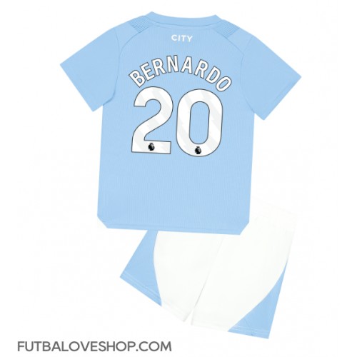Dres Manchester City Bernardo Silva #20 Domáci pre deti 2023-24 Krátky Rukáv (+ trenírky)